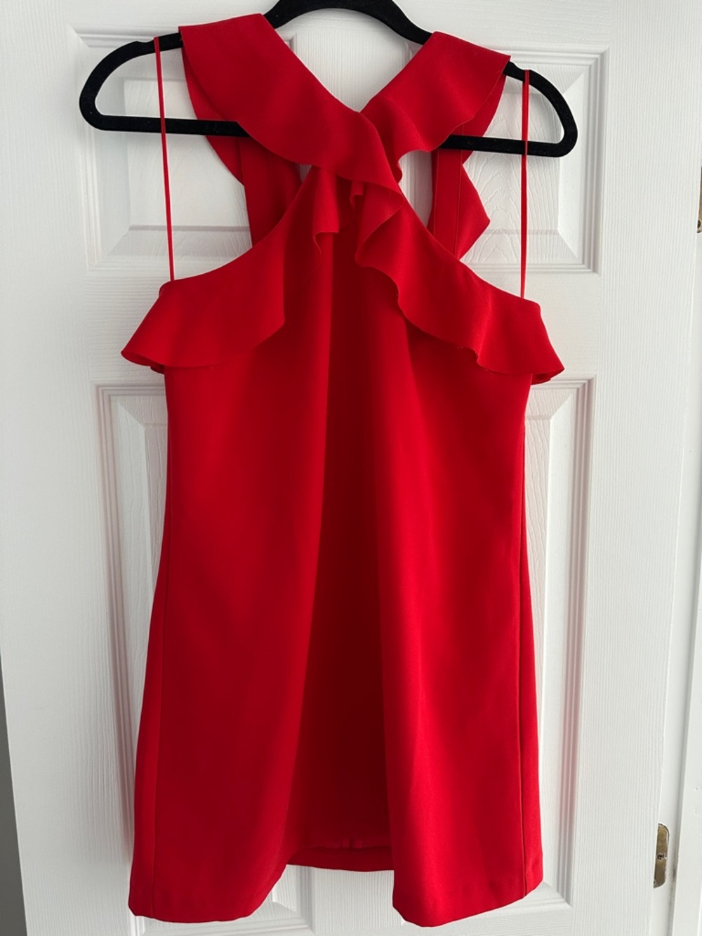 Banana Republic Bright Red Dress with Halter Neck